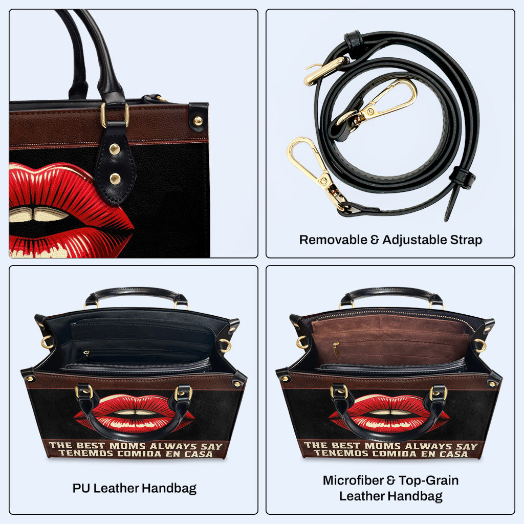 Las mejores mamás - Bolso de mano de cuero personalizado - MM31