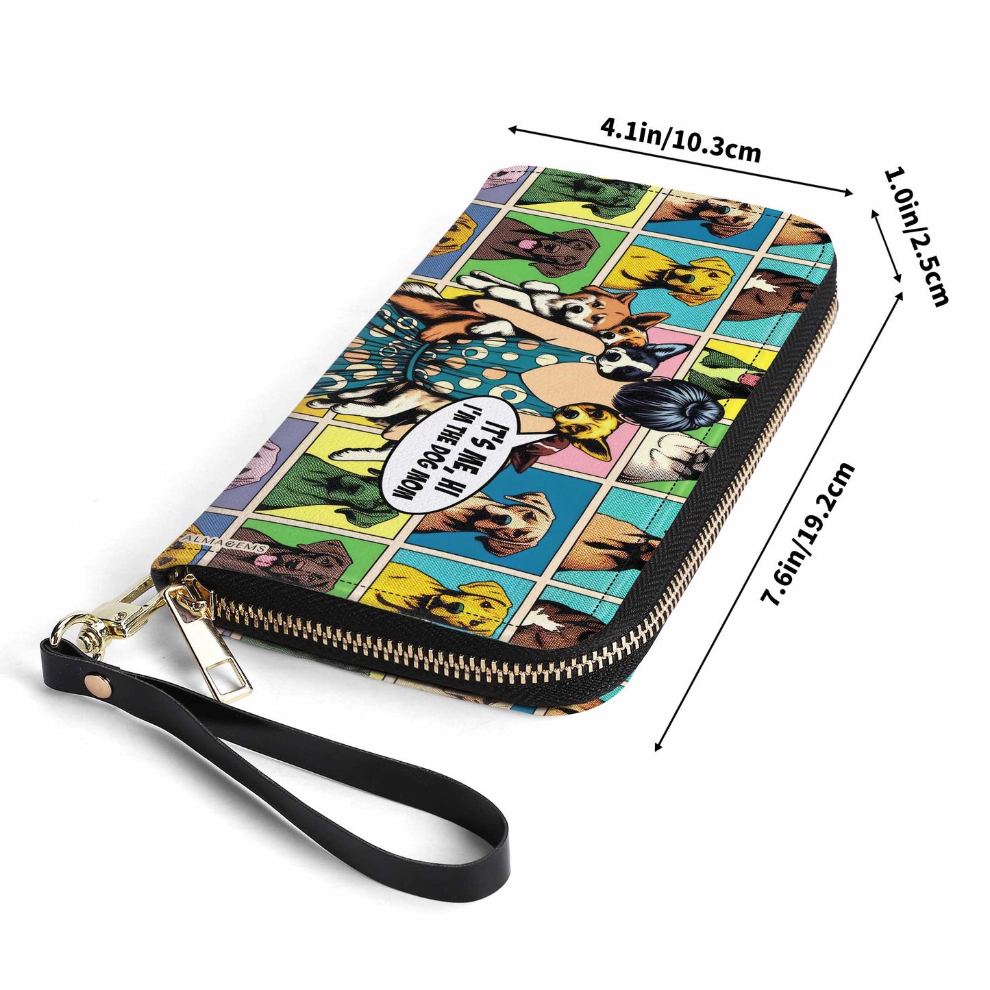 Dog Mom - Portefeuille en cuir pour femme, idéal pour les amoureux des chiens - MM32WL