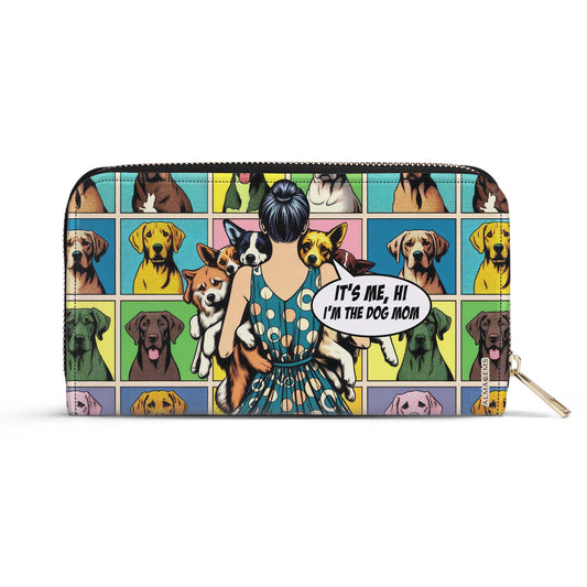 Dog Mom - Portefeuille en cuir pour femme, idéal pour les amoureux des chiens - MM32WL