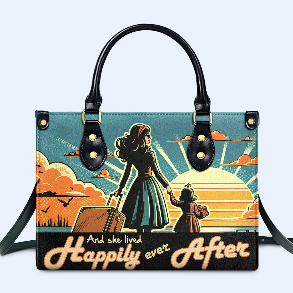 Et elle vécut heureuse pour toujours - Sac à main en cuir personnalisé - MM33