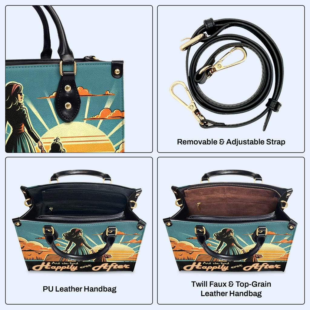 Et elle vécut heureuse pour toujours - Sac à main en cuir personnalisé - MM33