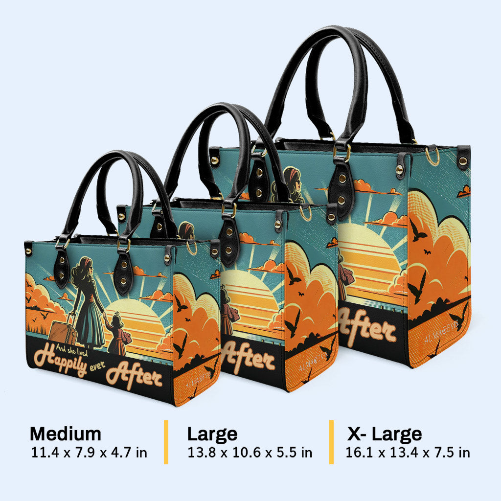 Et elle vécut heureuse pour toujours - Sac à main en cuir personnalisé - MM33
