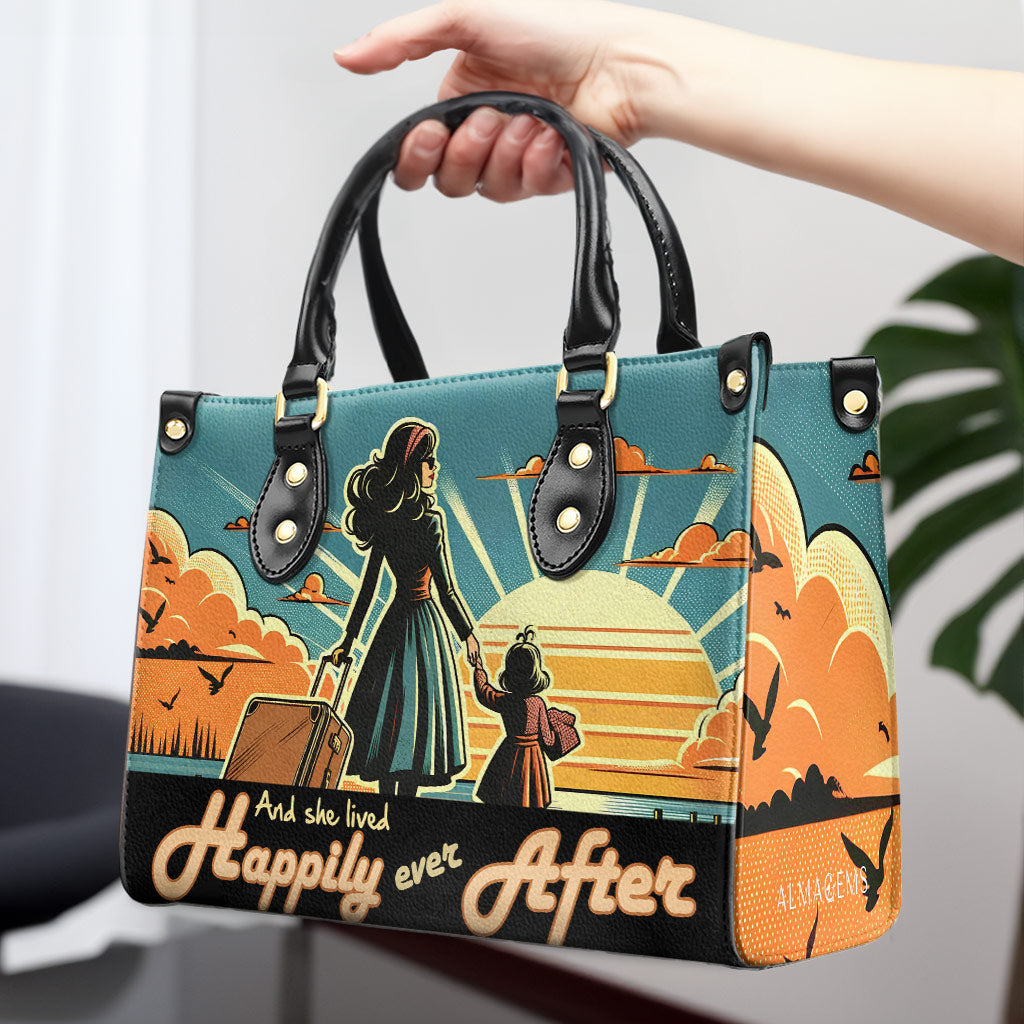 Et elle vécut heureuse pour toujours - Sac à main en cuir personnalisé - MM33