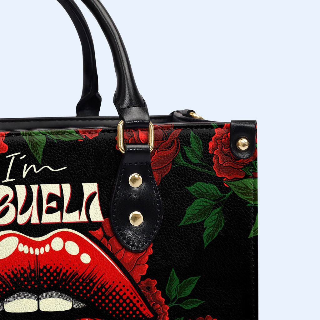 J'ai dit ce que j'ai dit - Abuela - Sac à main en cuir personnalisé - MM34