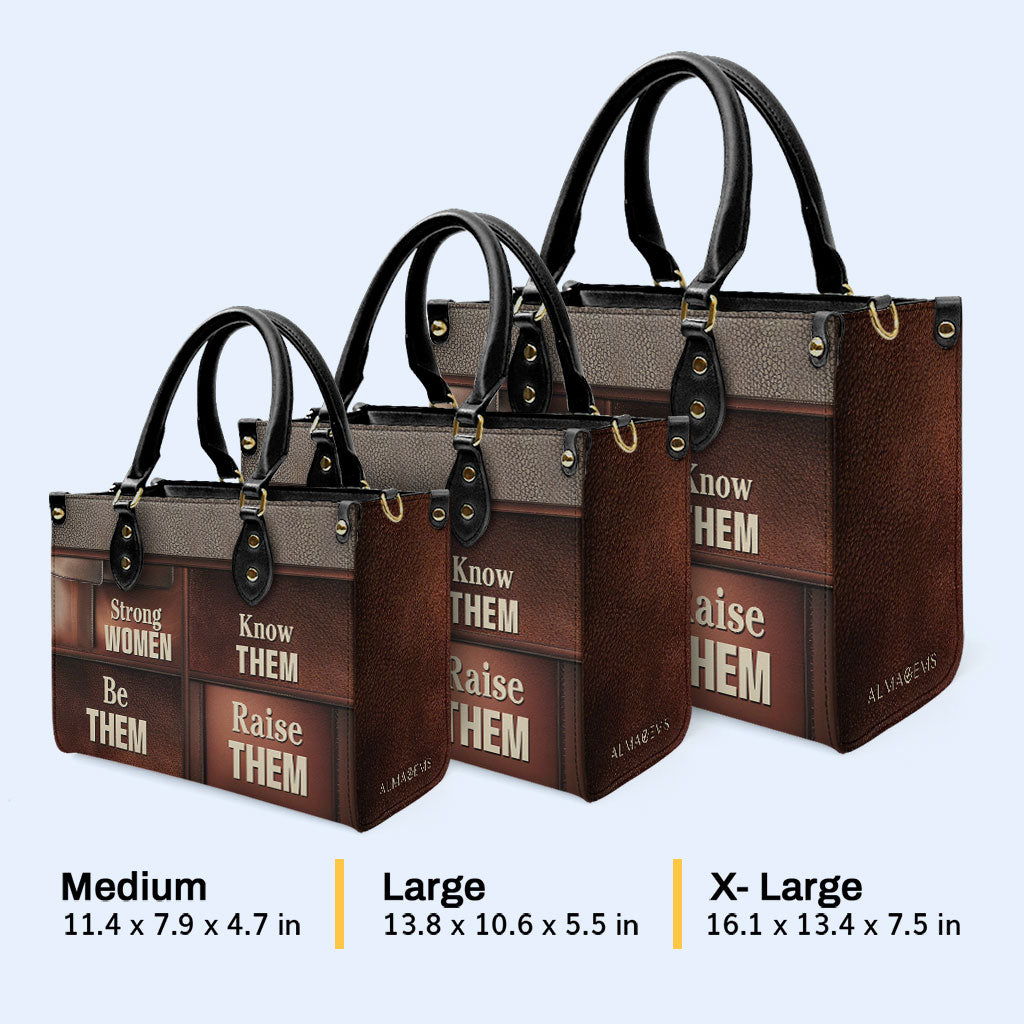 Femmes fortes - Sac à main en cuir personnalisé - MM36