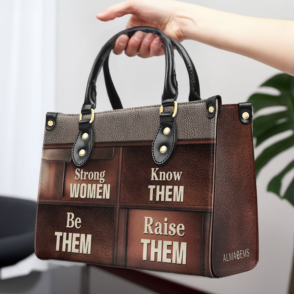 Femmes fortes - Sac à main en cuir personnalisé - MM36