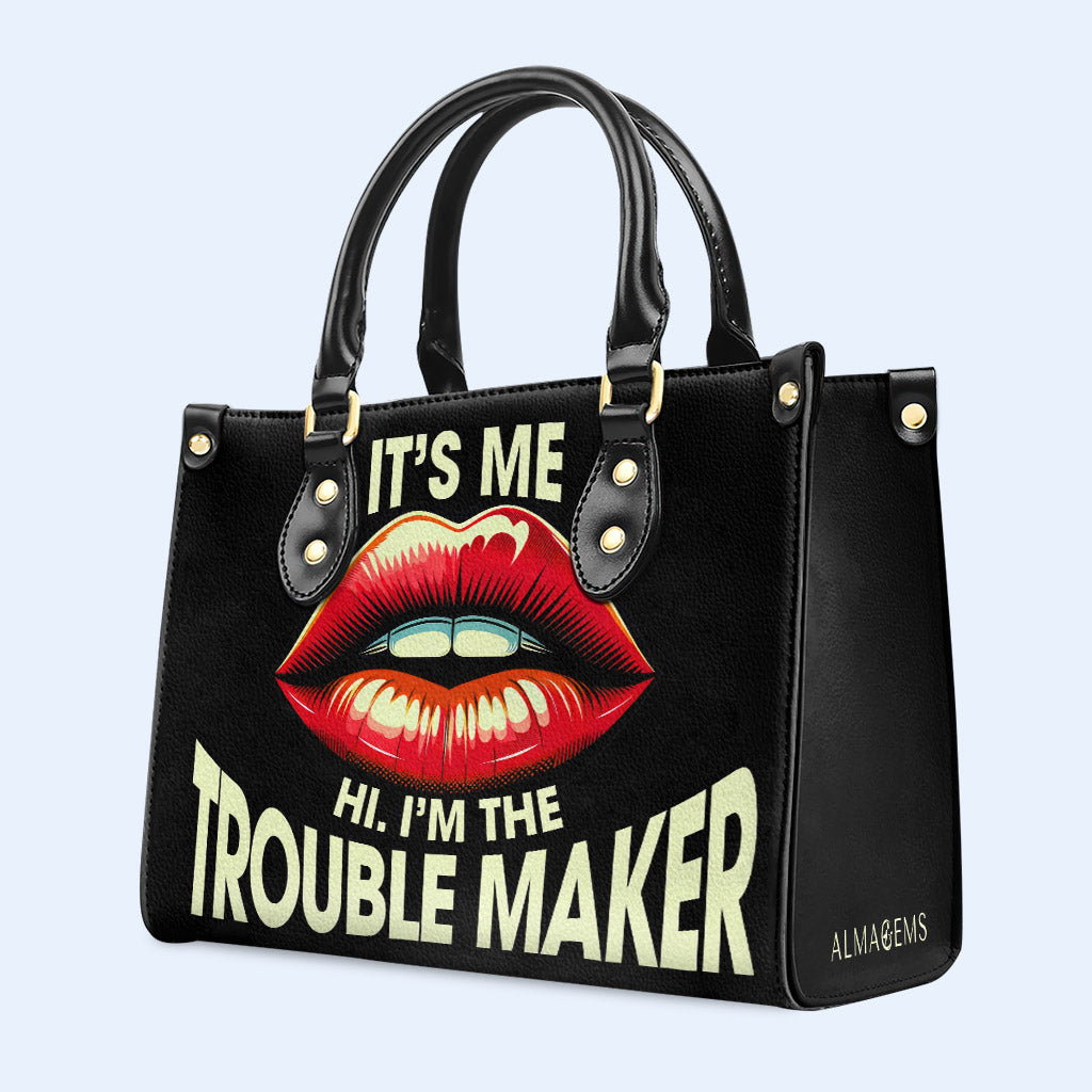 Trouble Maker - Bolso de mano de cuero personalizado - DB41
