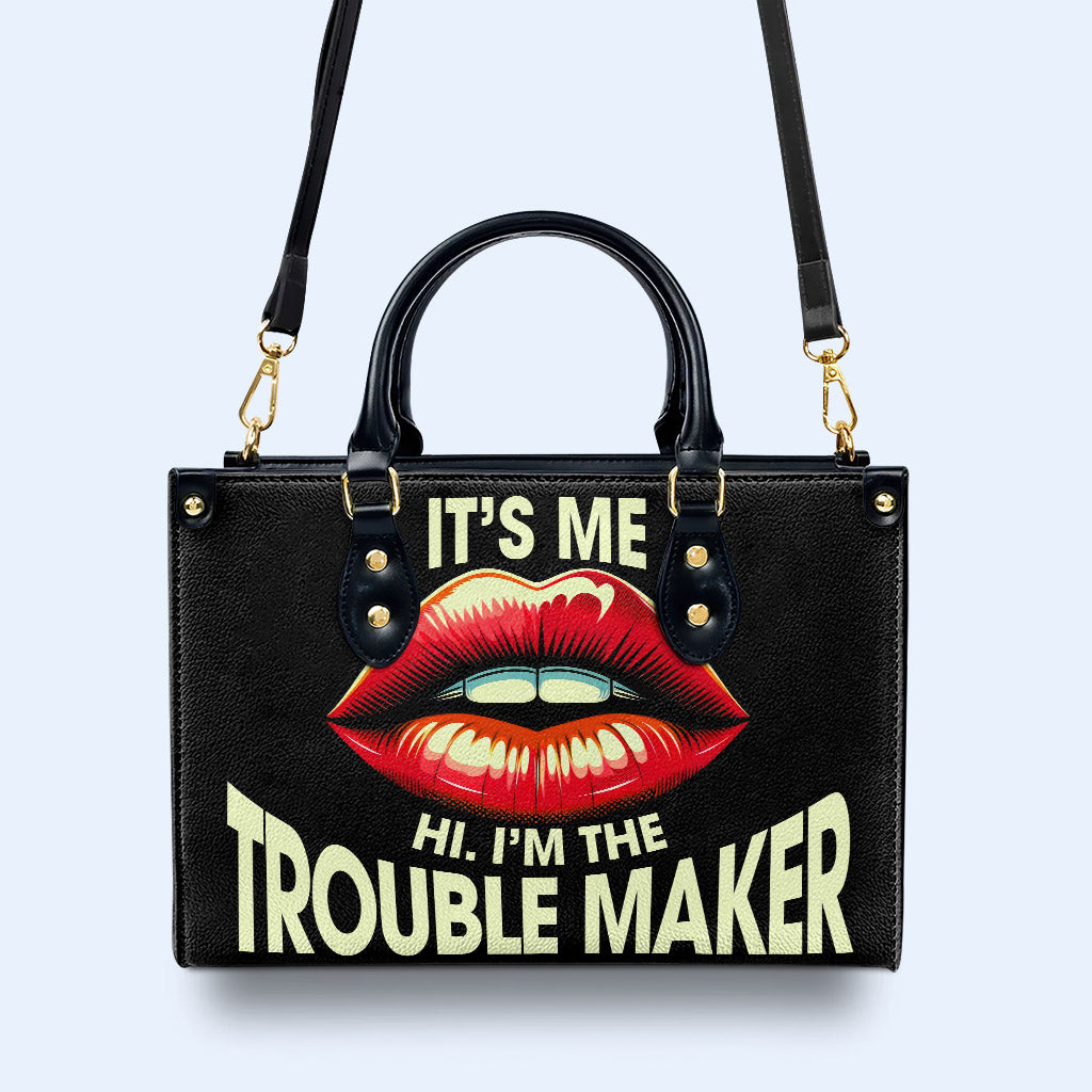 Trouble Maker - Bolso de mano de cuero personalizado - DB41