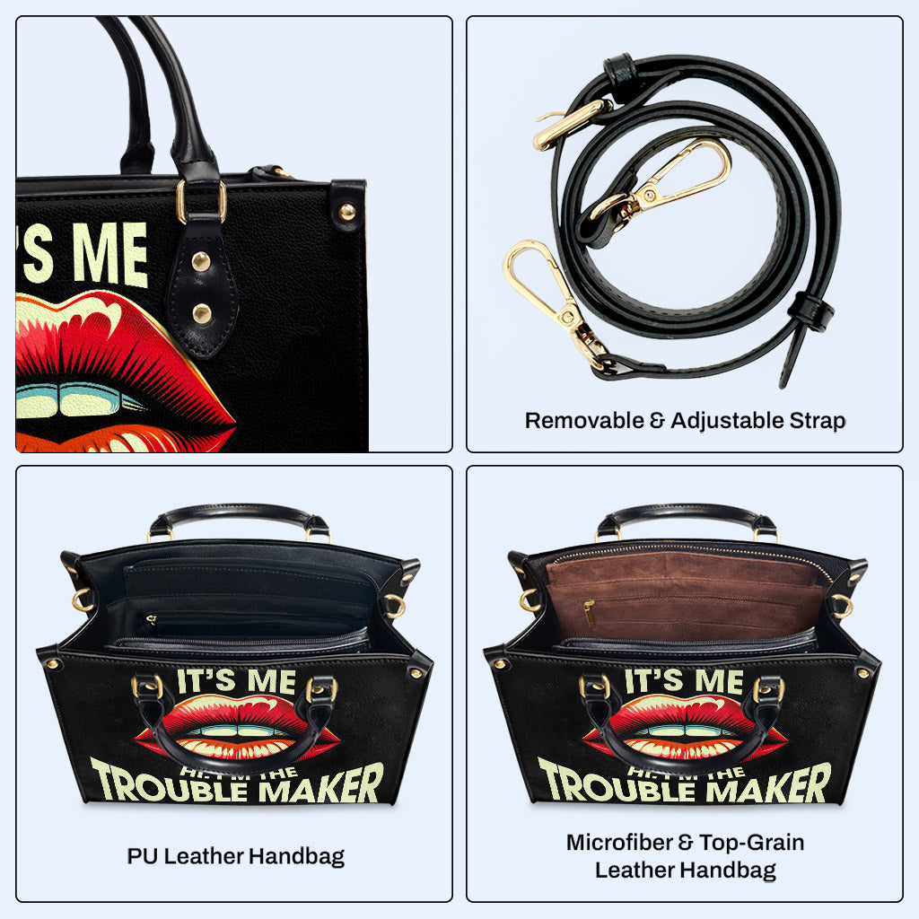 Trouble Maker - Bolso de mano de cuero personalizado - DB41