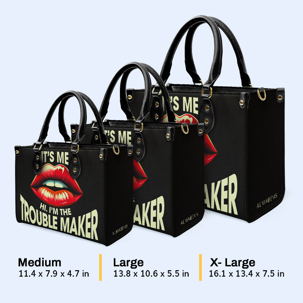 Trouble Maker - Bolso de mano de cuero personalizado - DB41