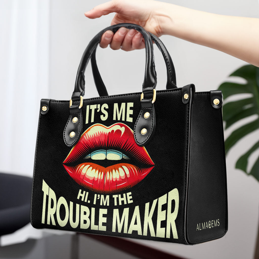 Trouble Maker - Bolso de mano de cuero personalizado - DB41