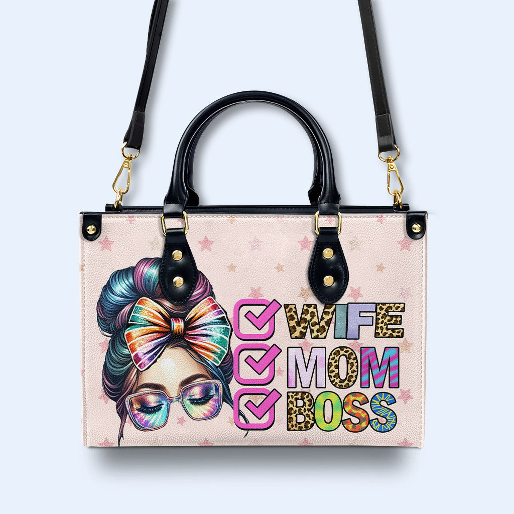 Sac à main en cuir personnalisé pour femme, maman et patronne - MM41