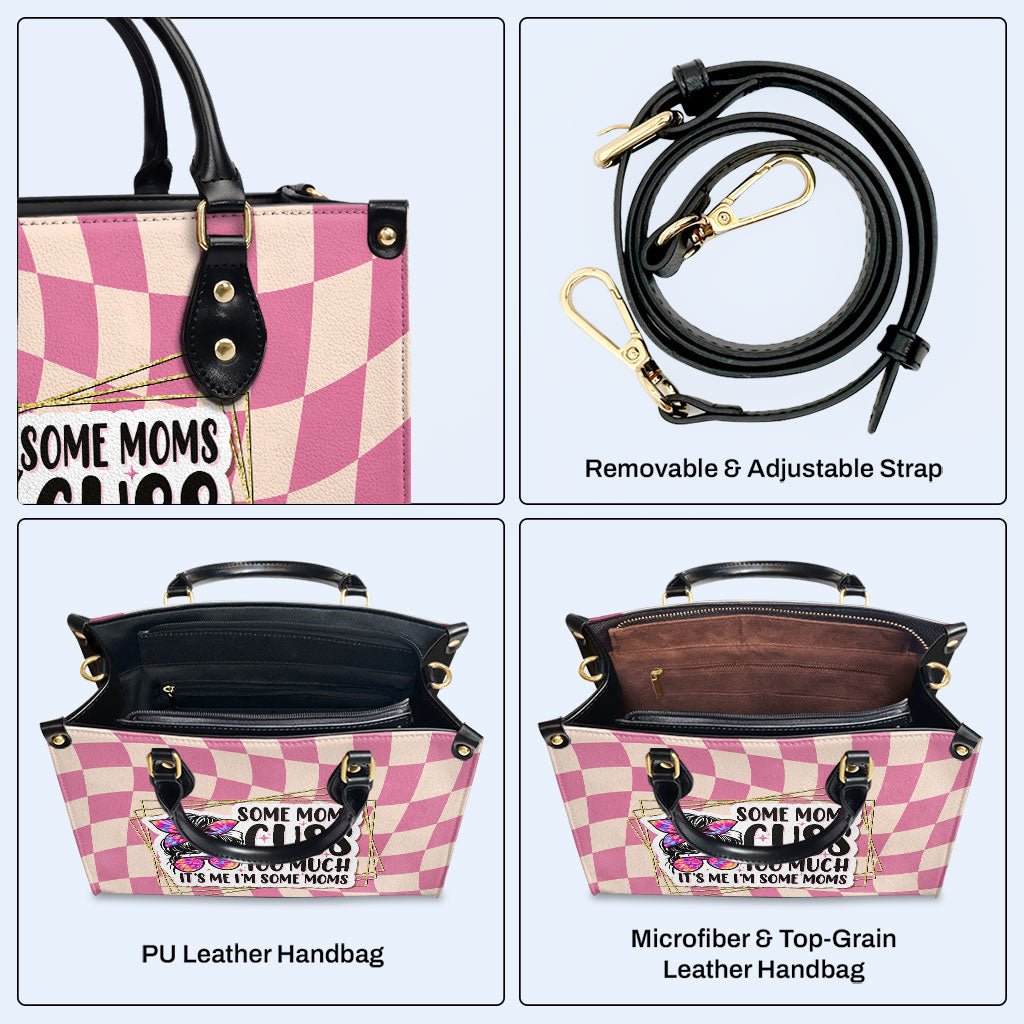 Je suis une maman - Sac à main en cuir personnalisé - MM49