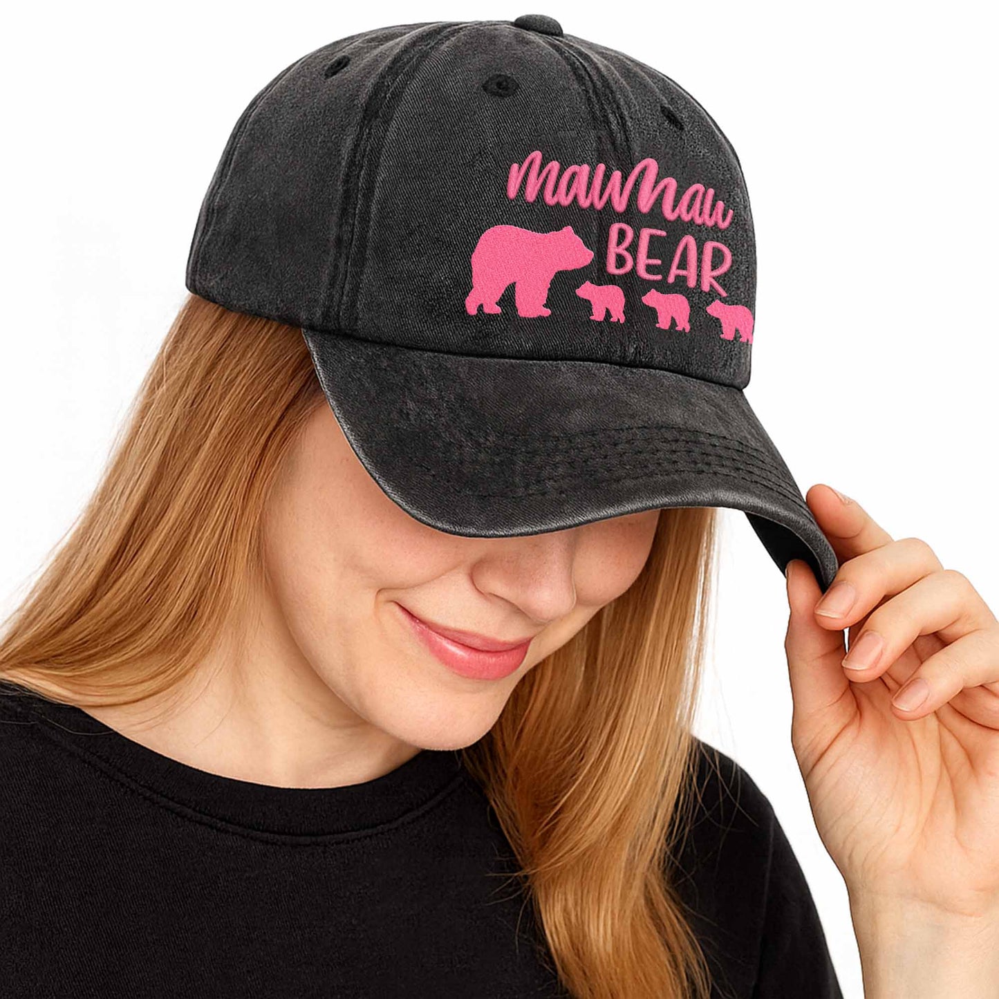 Mama Bear With Her Cubs