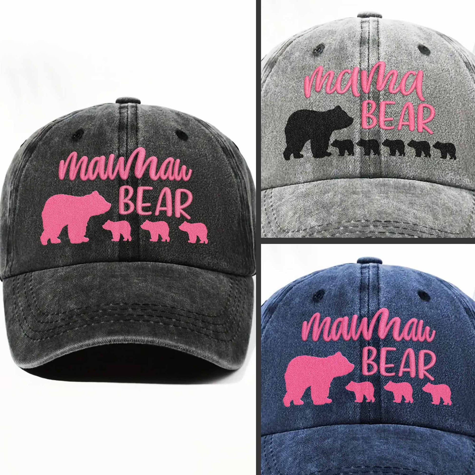 Mama Bear With Her Cubs