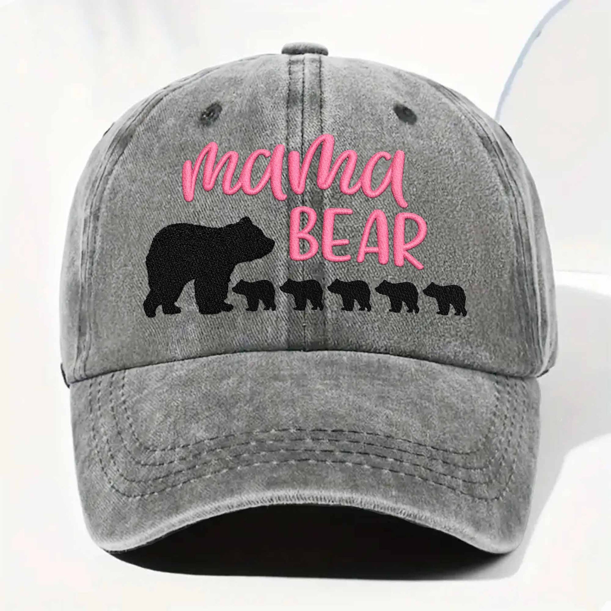 Mama Bear With Her Cubs