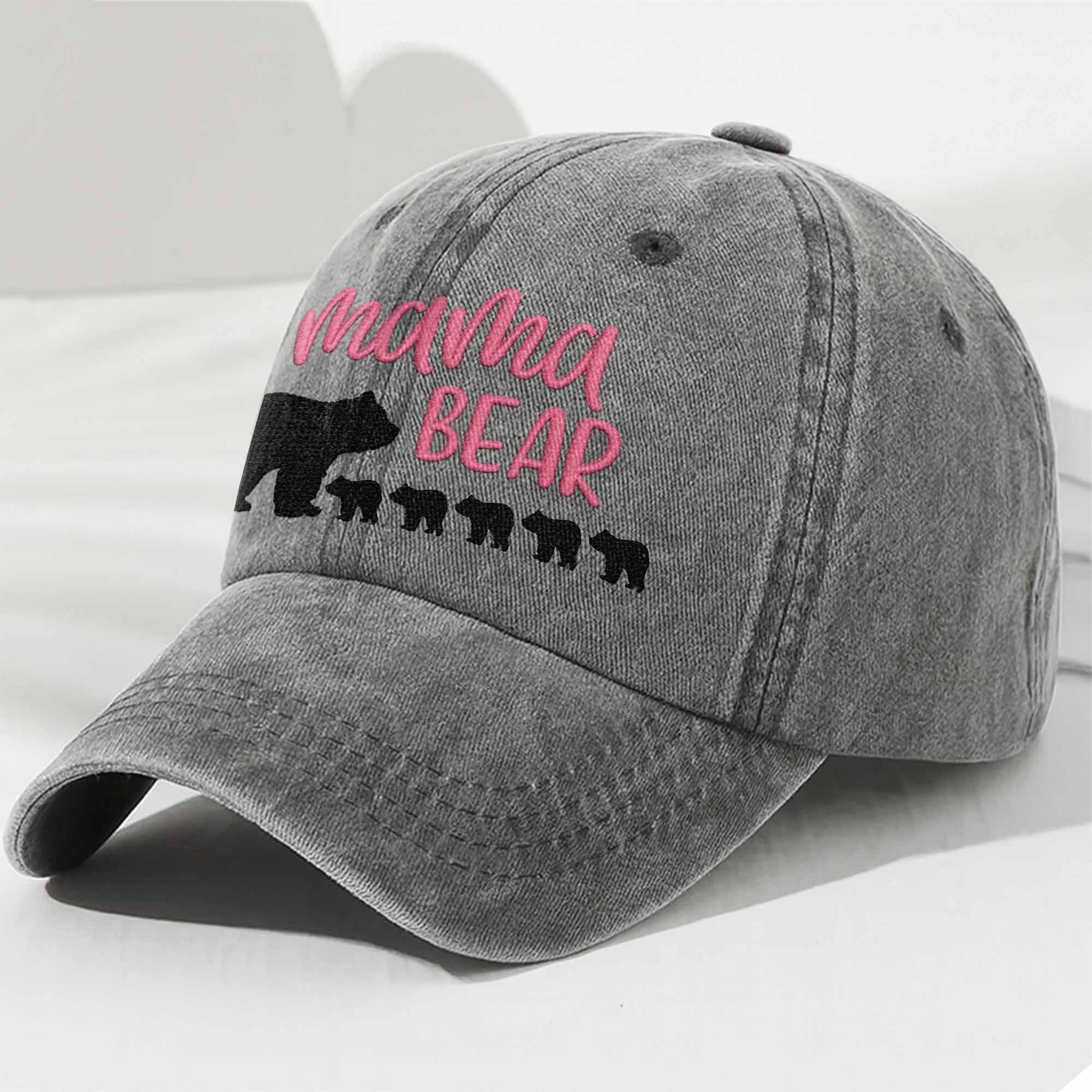 Mama Bear With Her Cubs