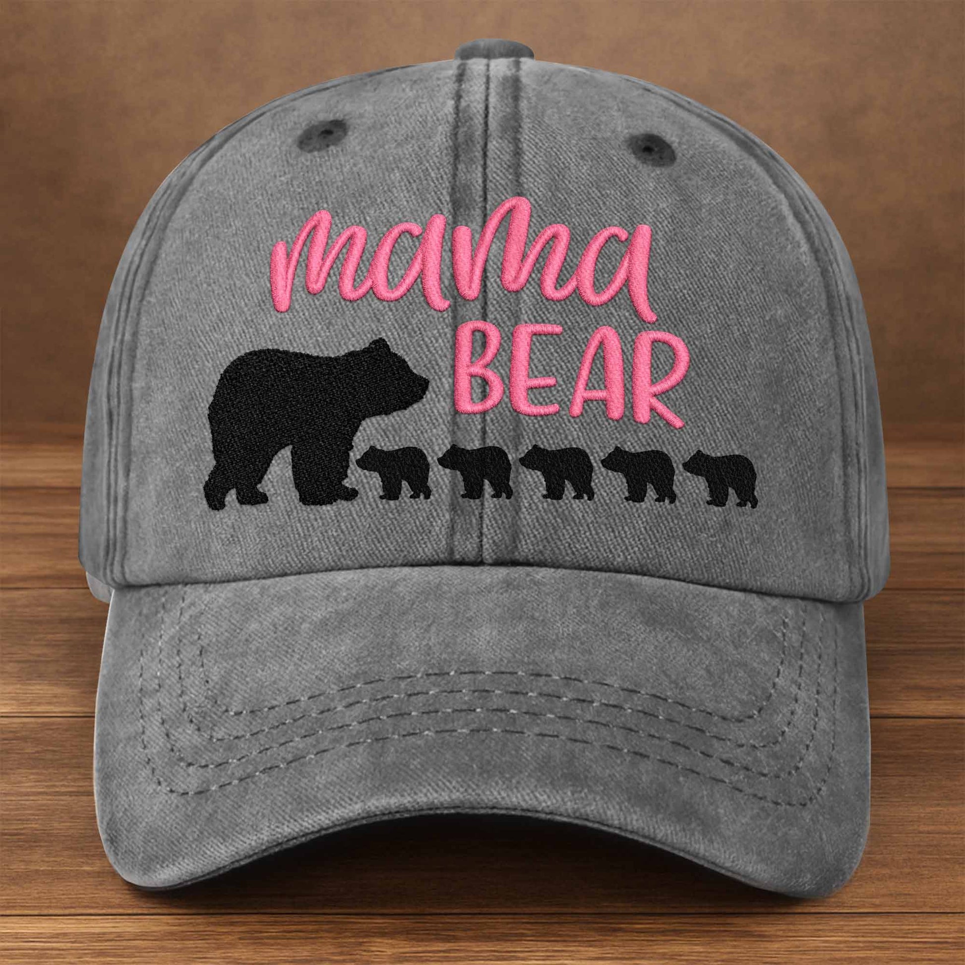 Mama Bear With Her Cubs