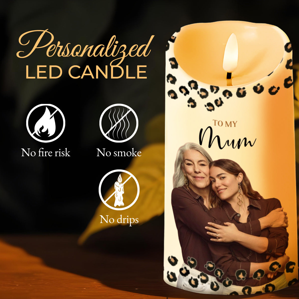 To My Mum Strength And Inspiration Leopard Print