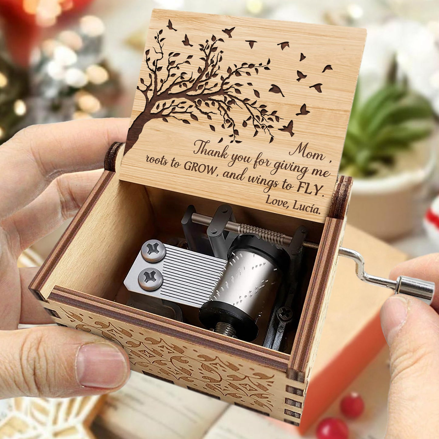 Roots To Grow And Wings To Fly Tree Design
