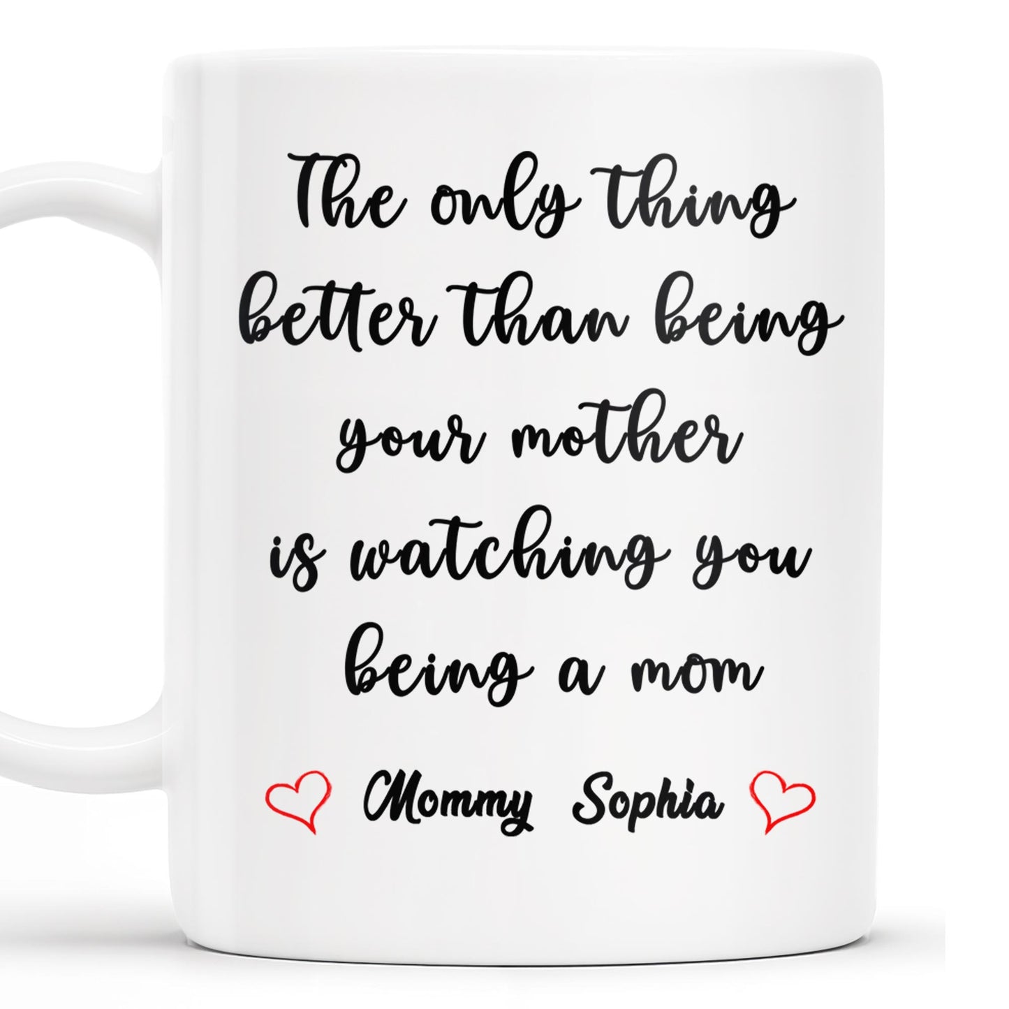 Watching You Being A Mom Heartfelt Quote Mug
