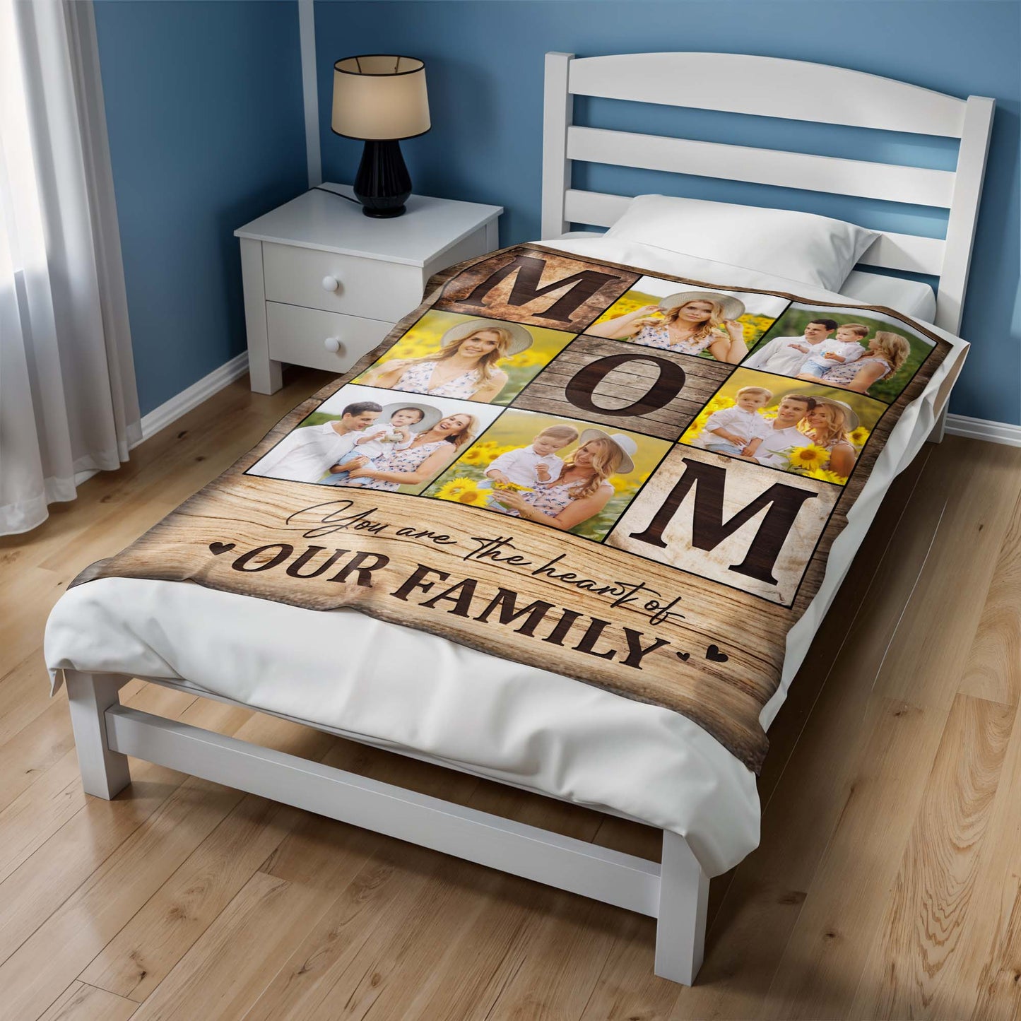 You Are The Heart Of Our Family With Sunflowers And Family Photos