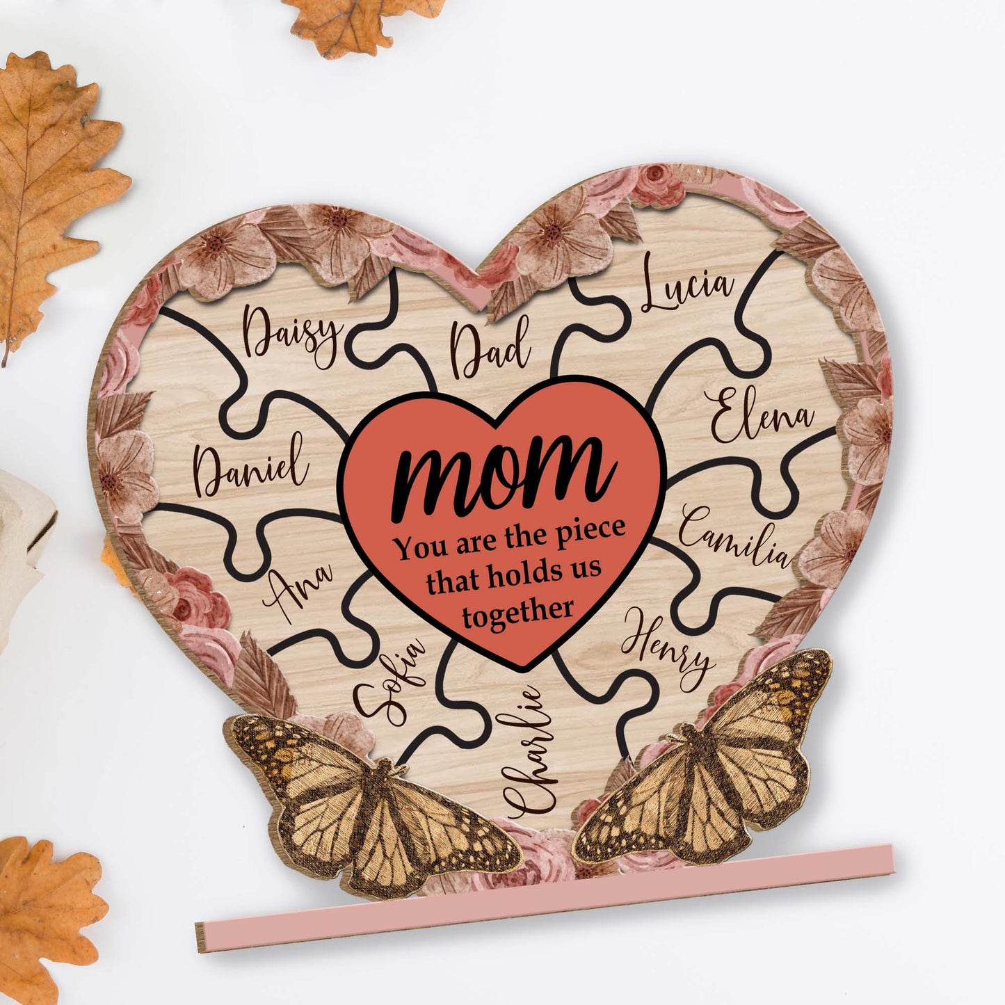 MOM You Are The Piece That Holds Us Together, Heart Puzzle