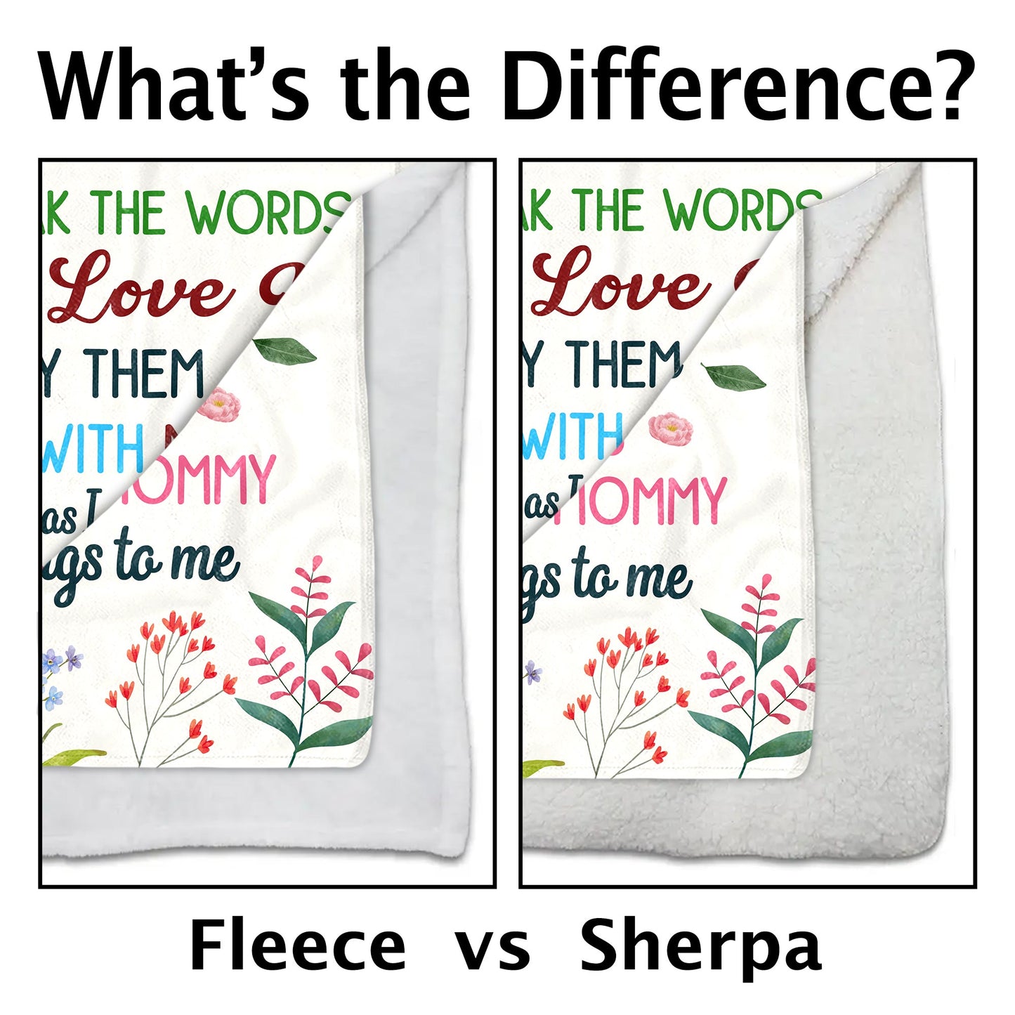 Hi Mommy Grandma, You Are Awesome, Elephant and Flowers Blanket