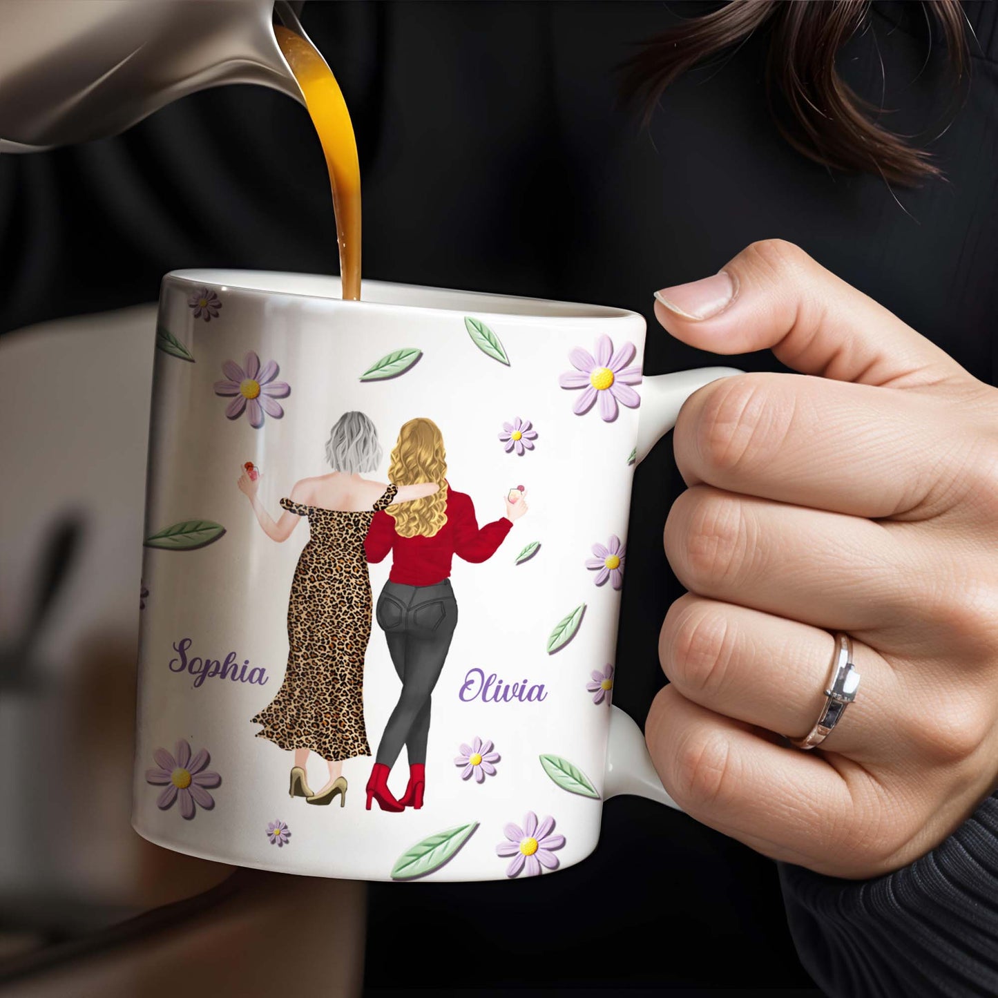 Celebrate Friendship With Stylish Ladies And Flowers