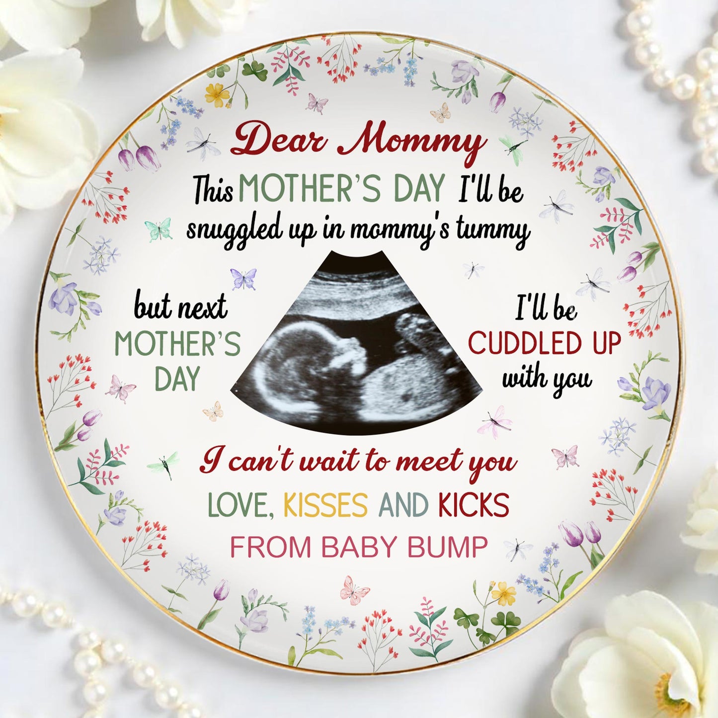 Dear Mommy, Love Kisses And Kicks From Baby Bump