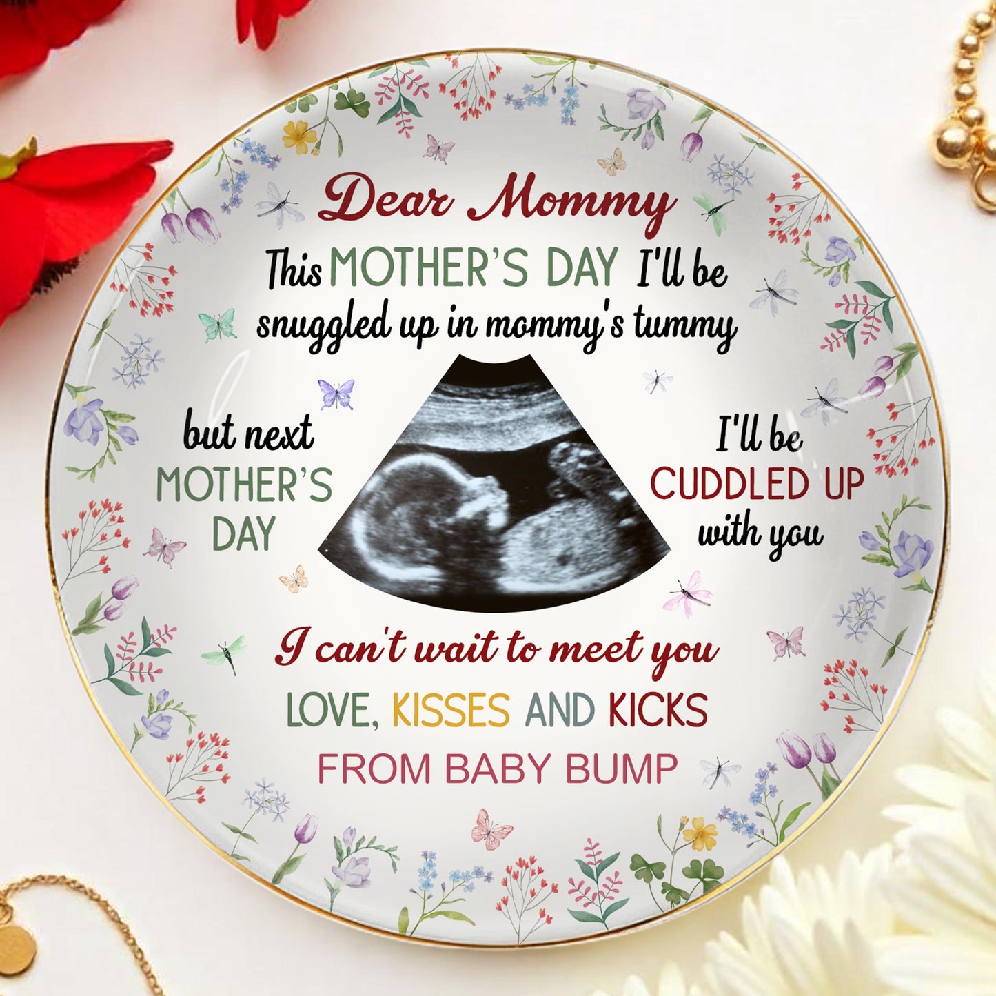 Dear Mommy, Love Kisses And Kicks From Baby Bump