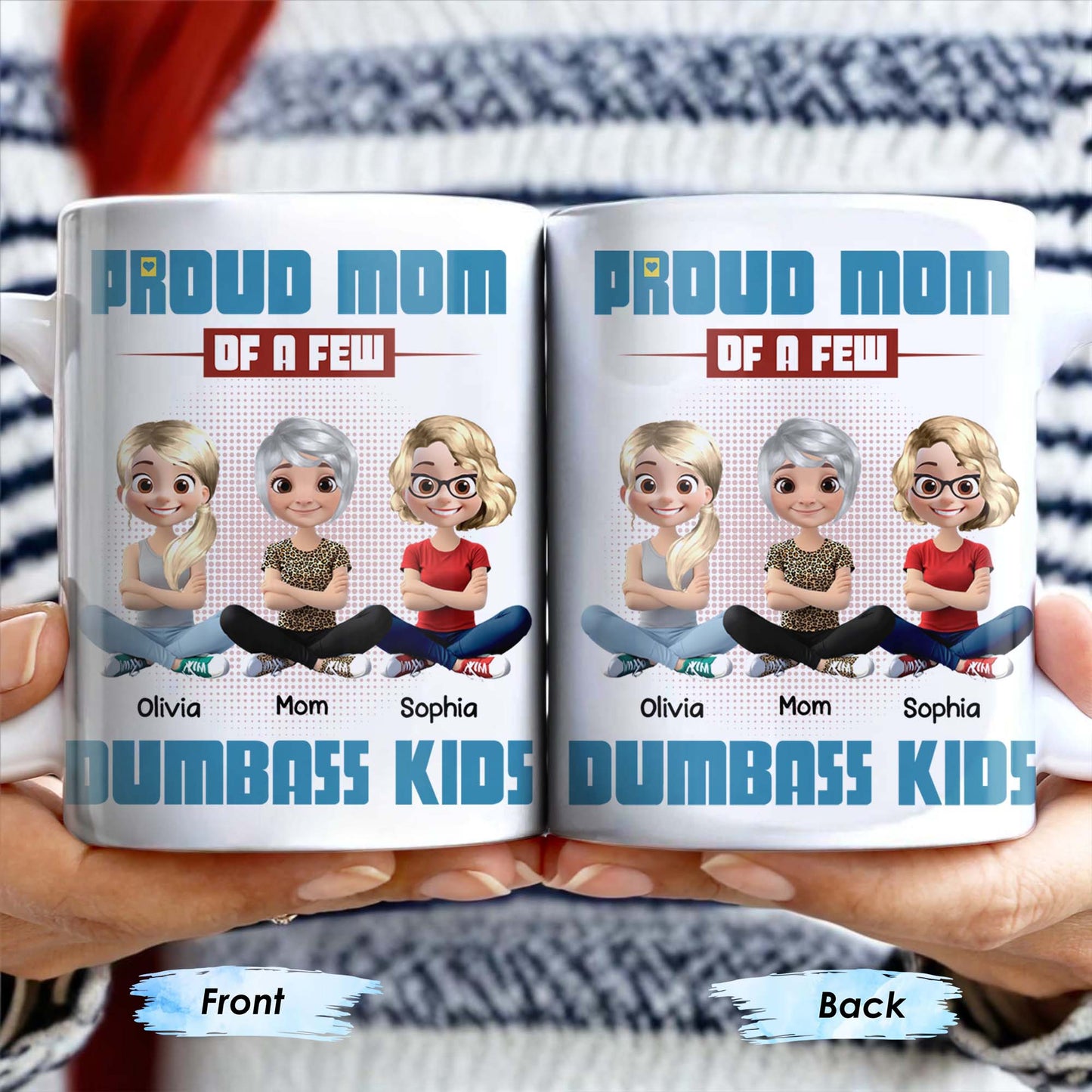 Proud Mom Of A Few Dumb*ss Kids Cartoon Characters