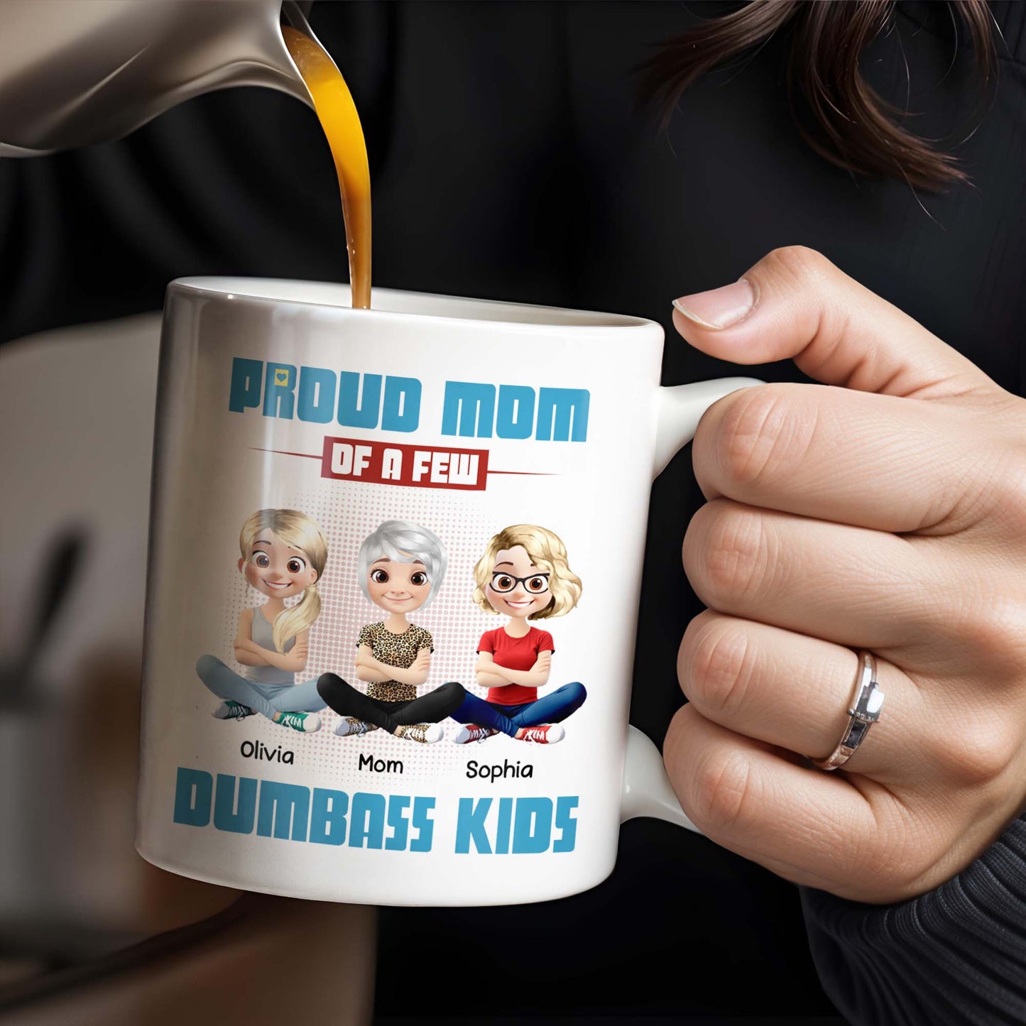 Proud Mom Of A Few Dumb*ss Kids Cartoon Characters