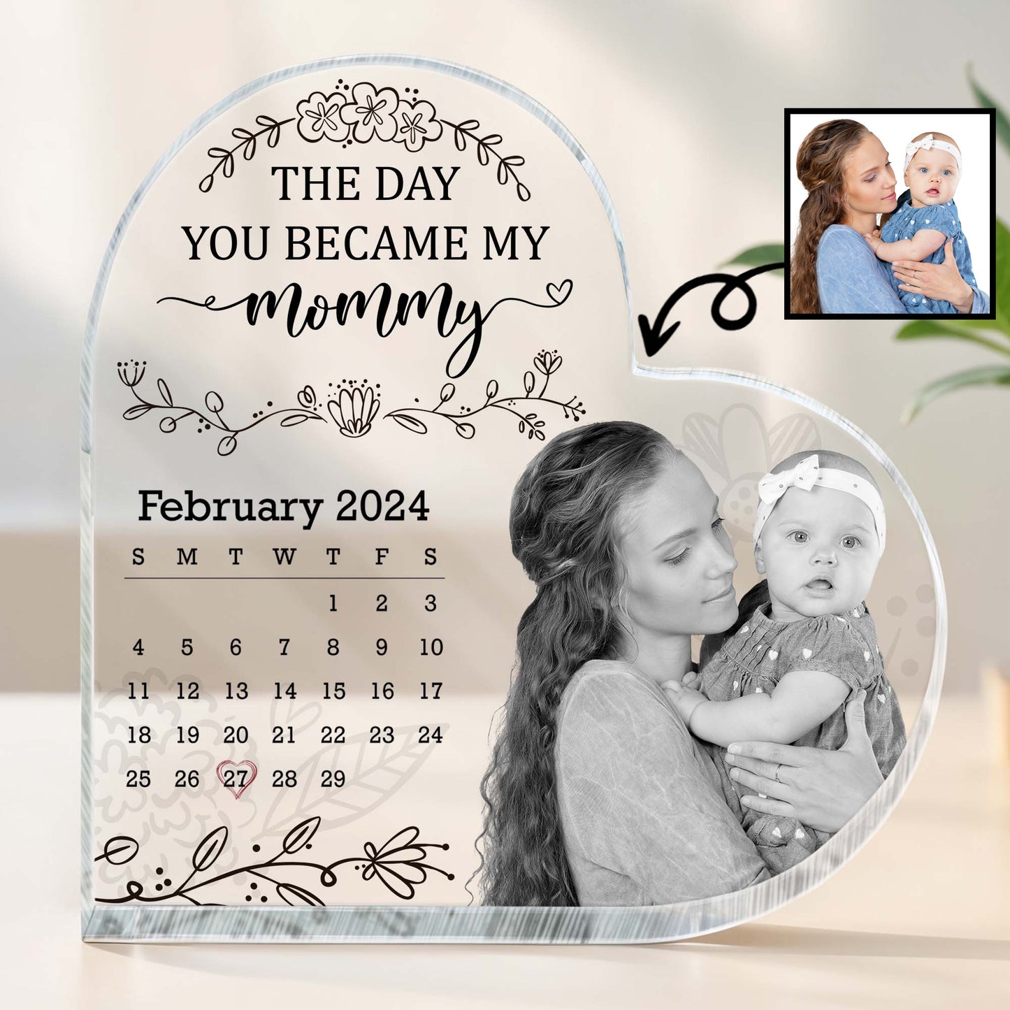 The Day You Became My Mommy, Flowers And Calendar