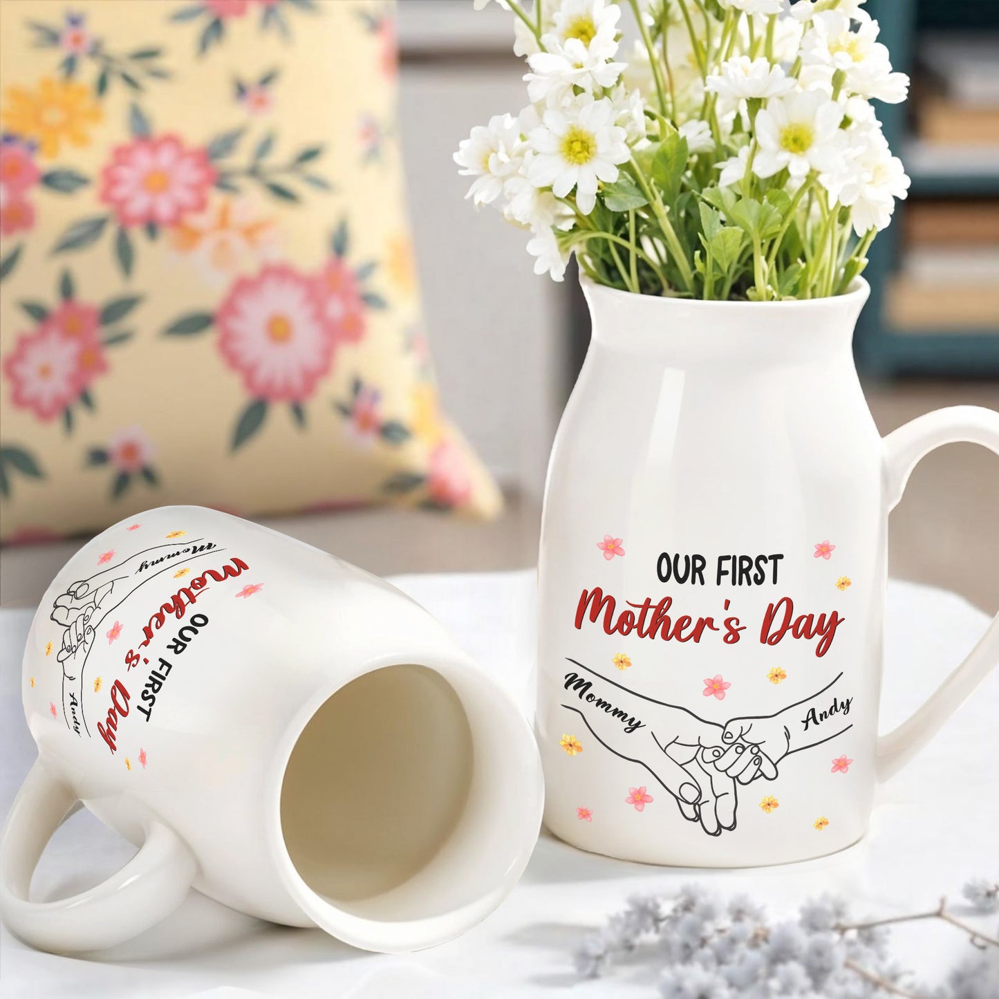 Our First Mother's Day, Flowers and Holding Hands