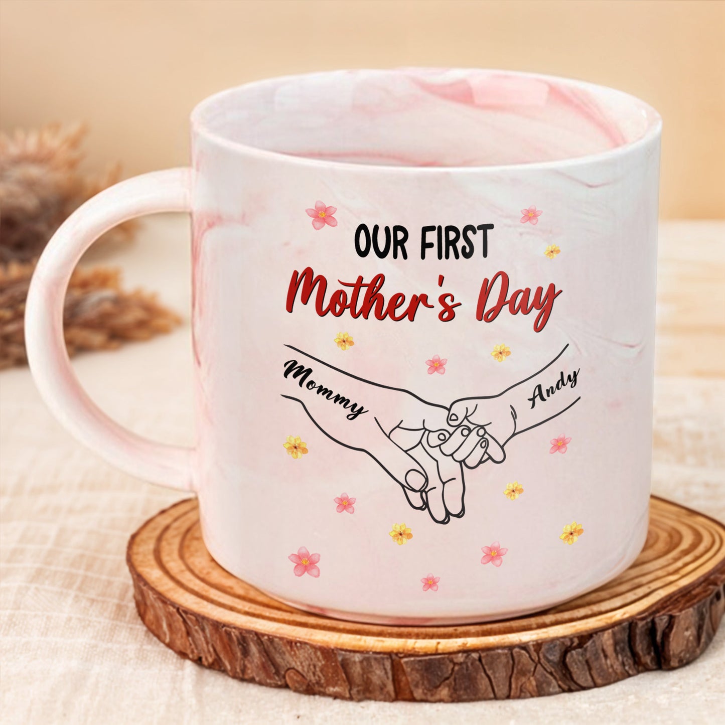 Our First Mother's Day, Flowers and Hand Holding