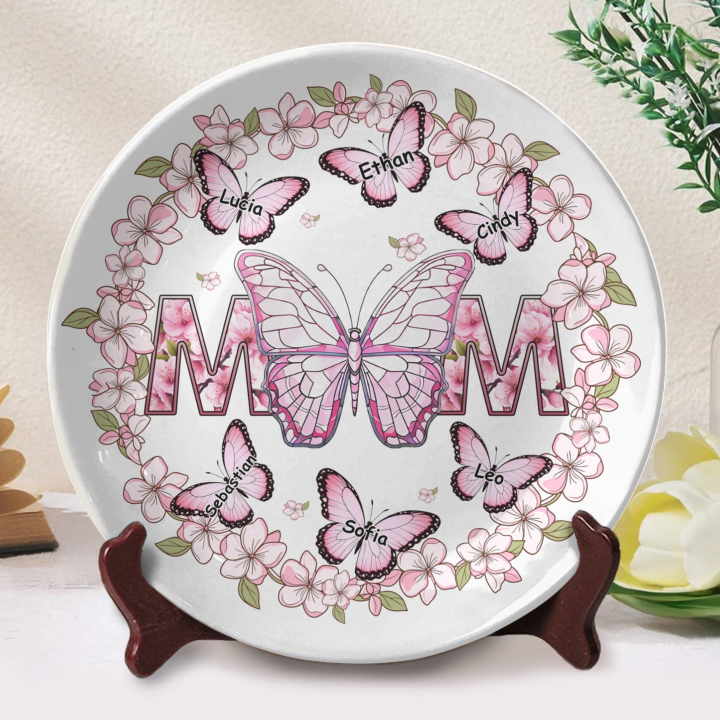 Celebrate Life's Beautiful Moments With Personalized Floral And Butterfly Artwork