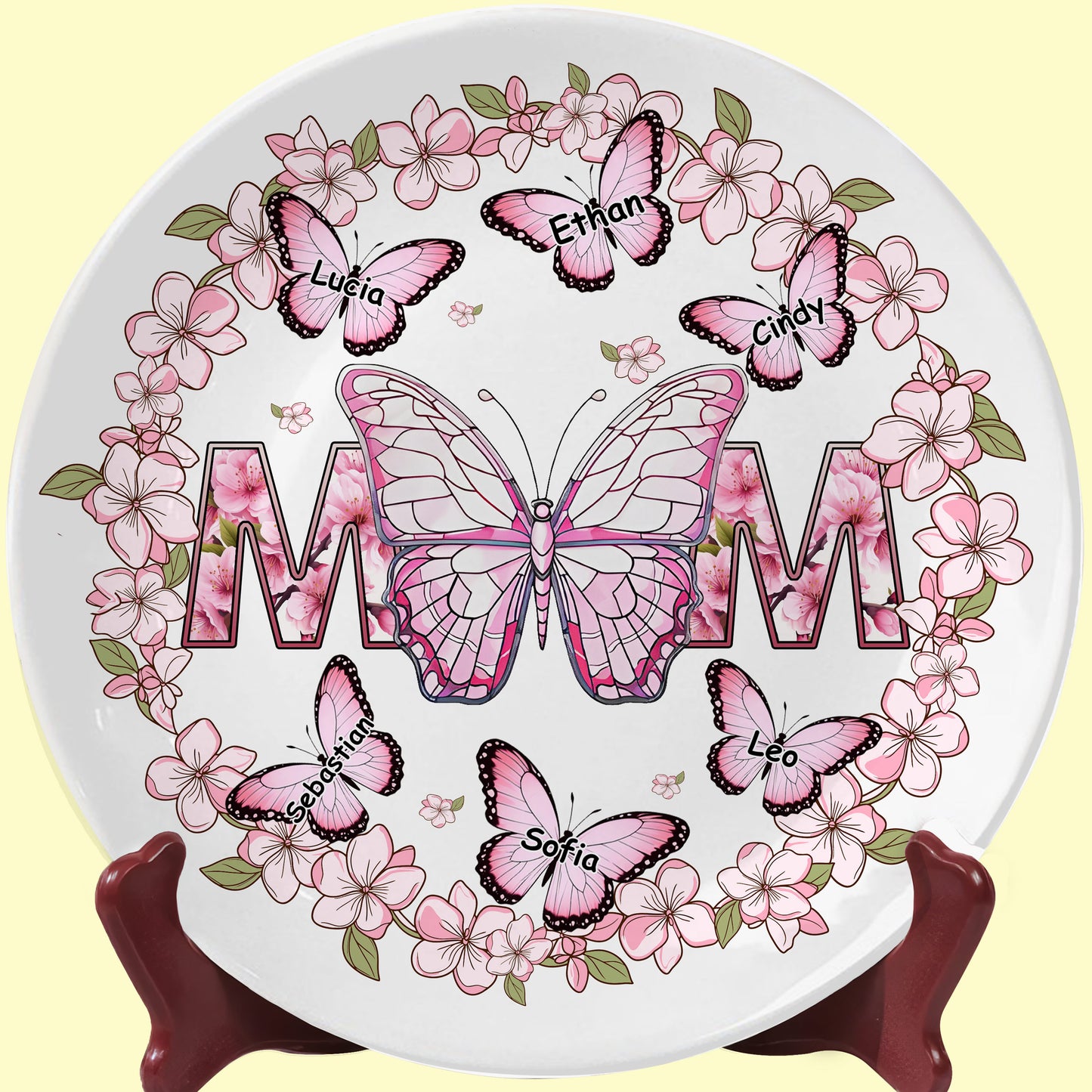 Celebrate Life's Beautiful Moments With Personalized Floral And Butterfly Artwork