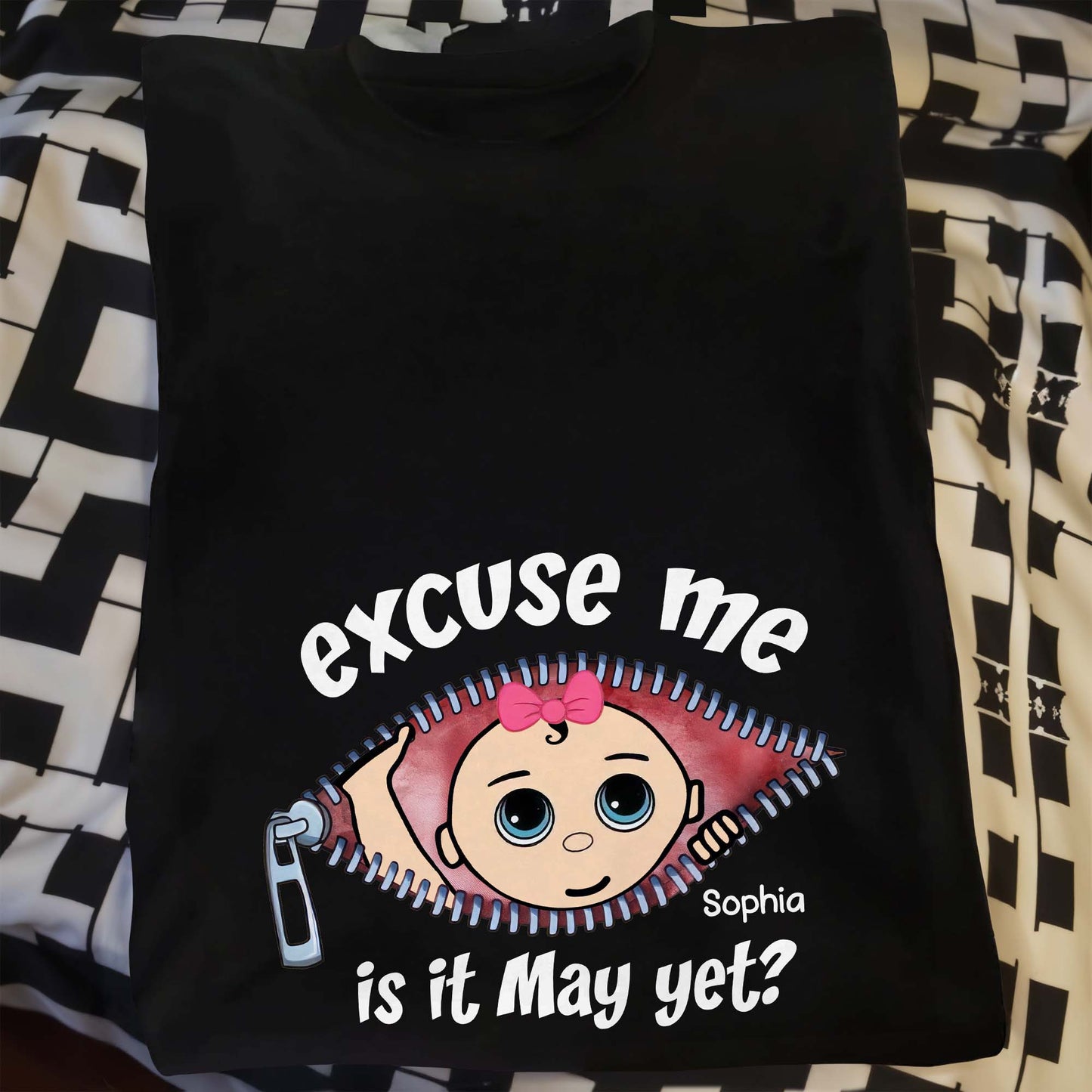 Excuse Me, Is It May Yet?, Cartoon Face and Zipper
