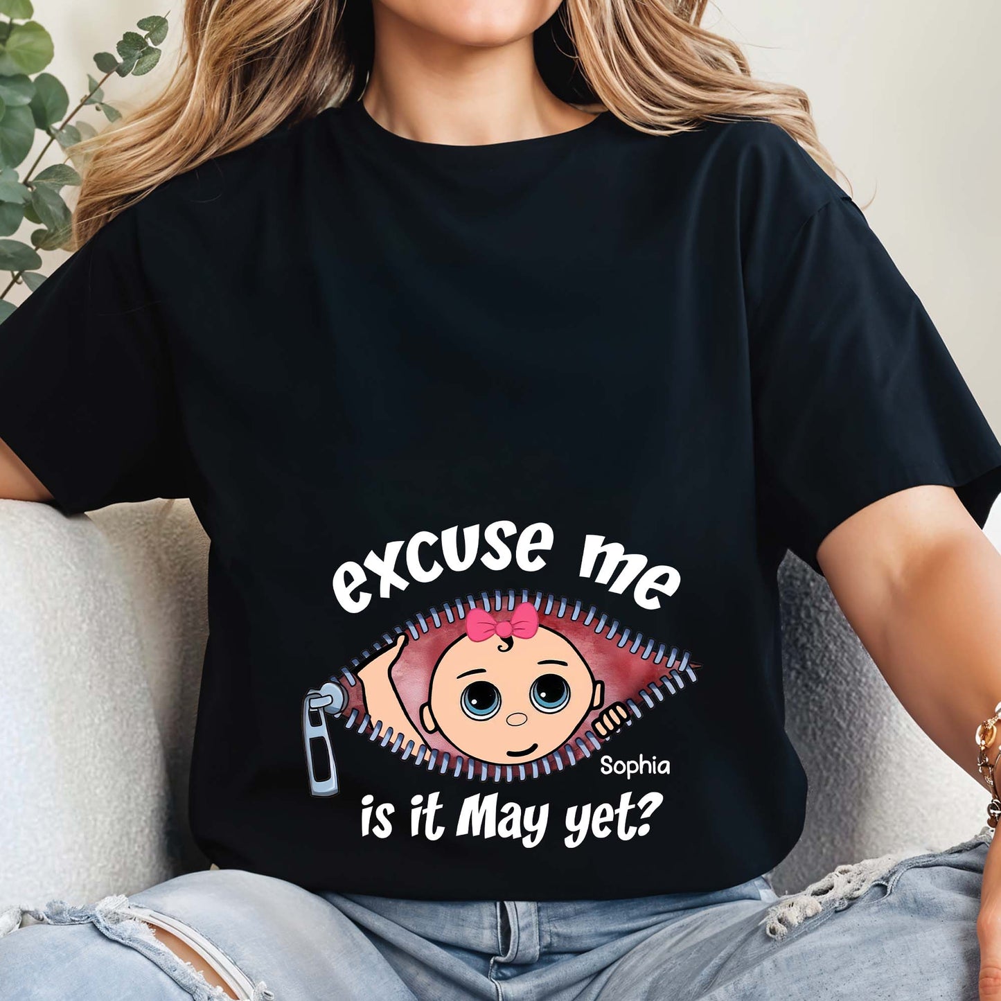 Excuse Me, Is It May Yet?, Cartoon Face and Zipper