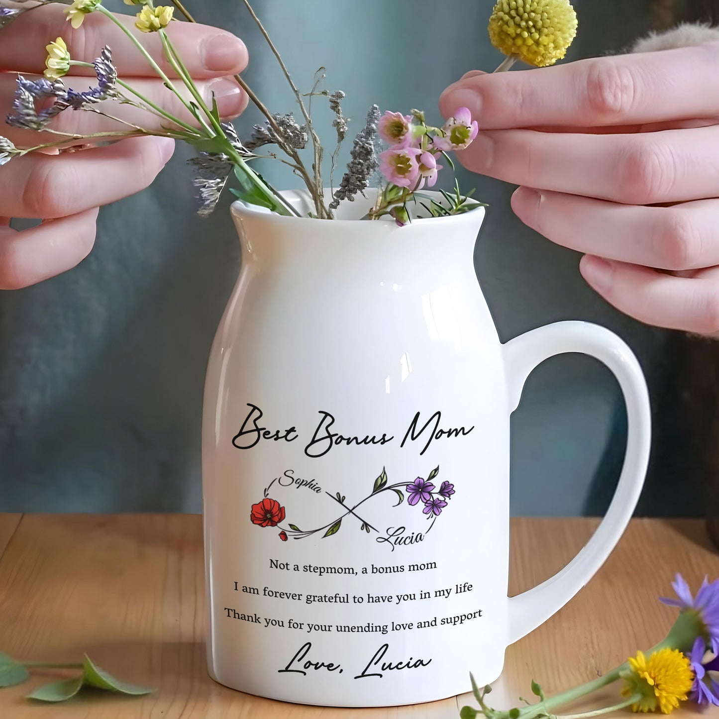Best Bonus Mom, Flowers And Appreciation Message