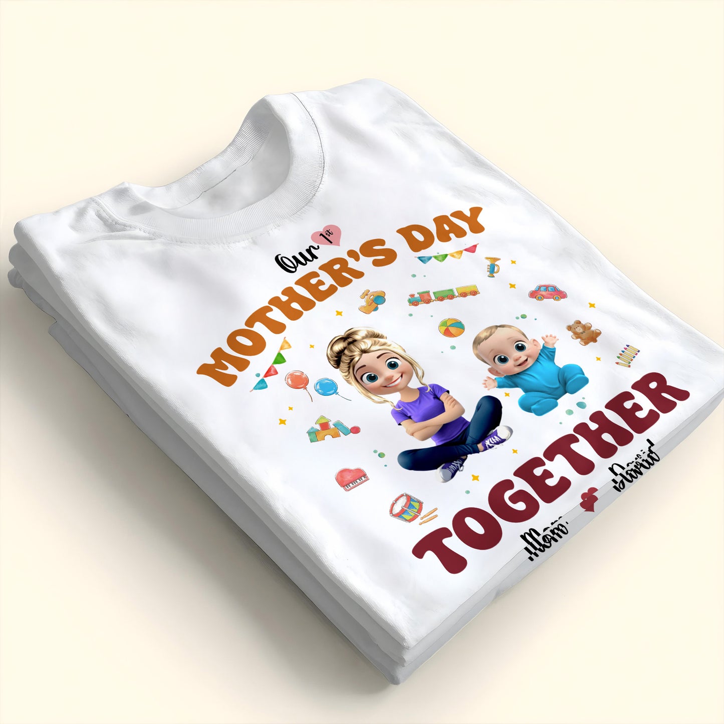 Our 1st Mother's Day Together, Cartoon Characters and Baby Items