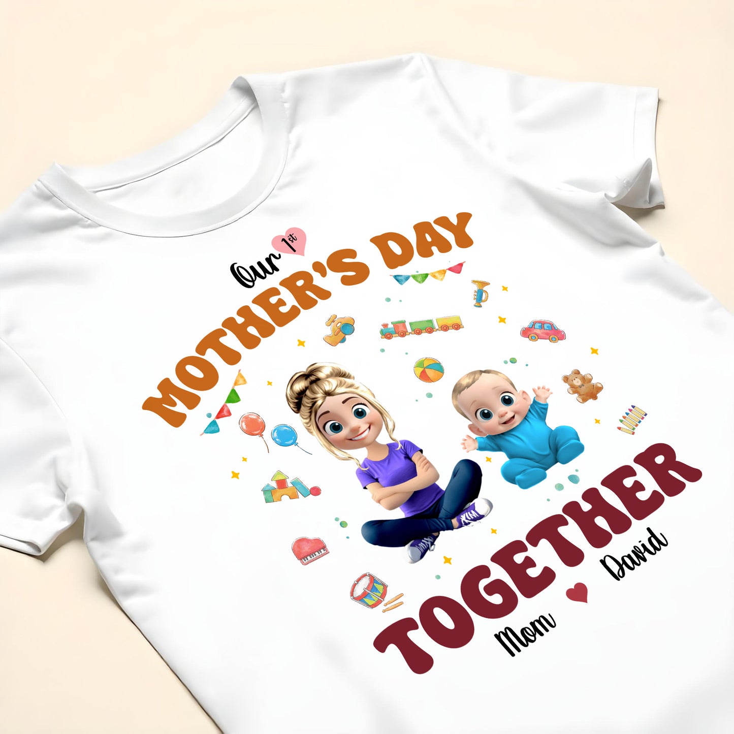 Our 1st Mother's Day Together, Cartoon Characters and Baby Items