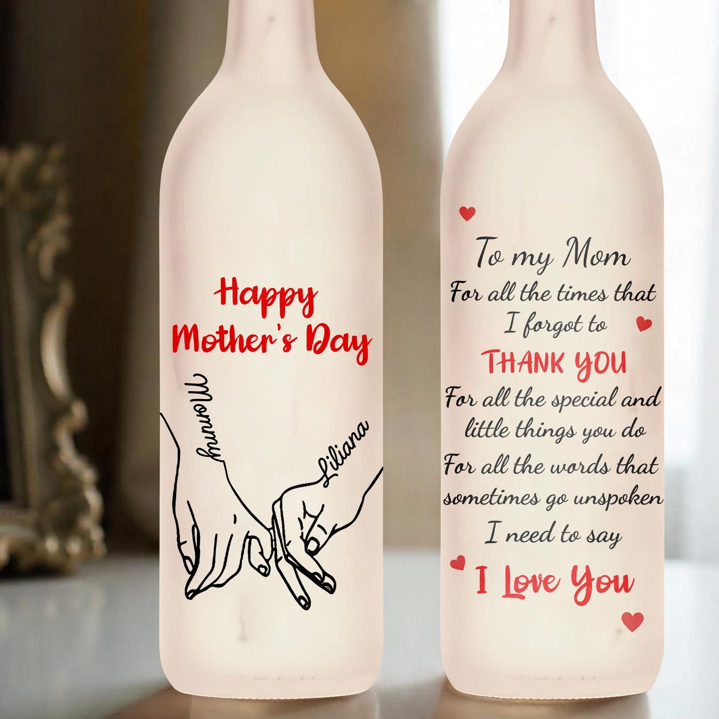 Happy Mother's Day, To My Mom, Hearts