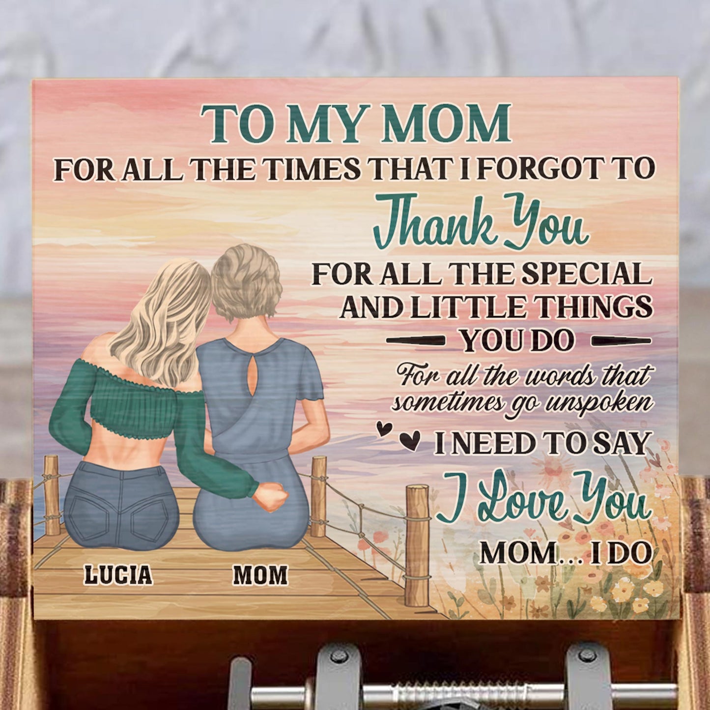 To My Mom, For All The Times That I Forgot to Thank You, Mother and Daughter