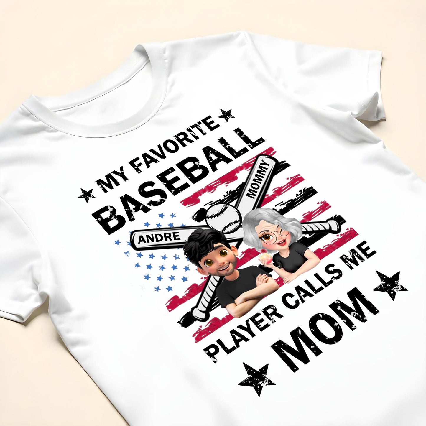 My Favorite Baseball Player Calls Me Mom, Baseball and Stars