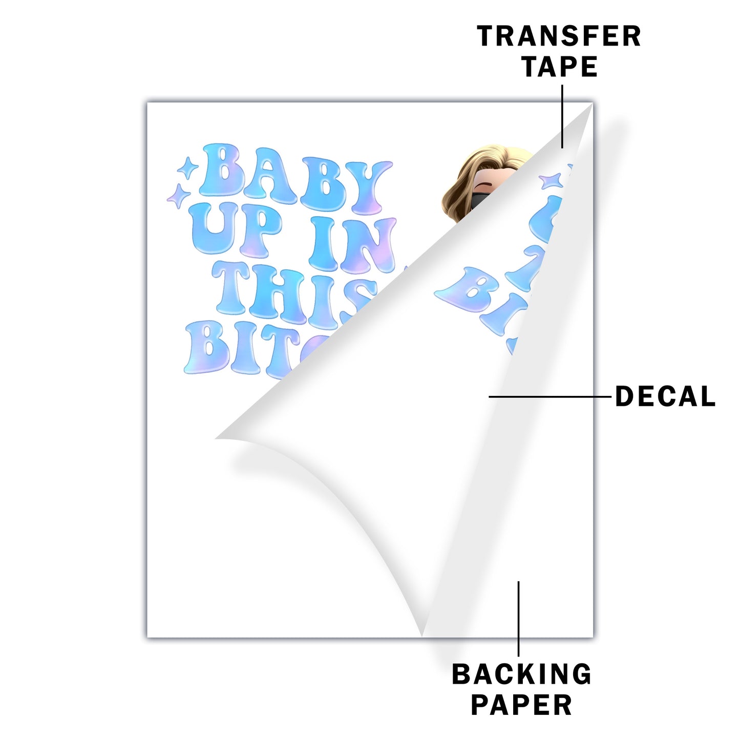 Baby Up In This Decal With Emoji