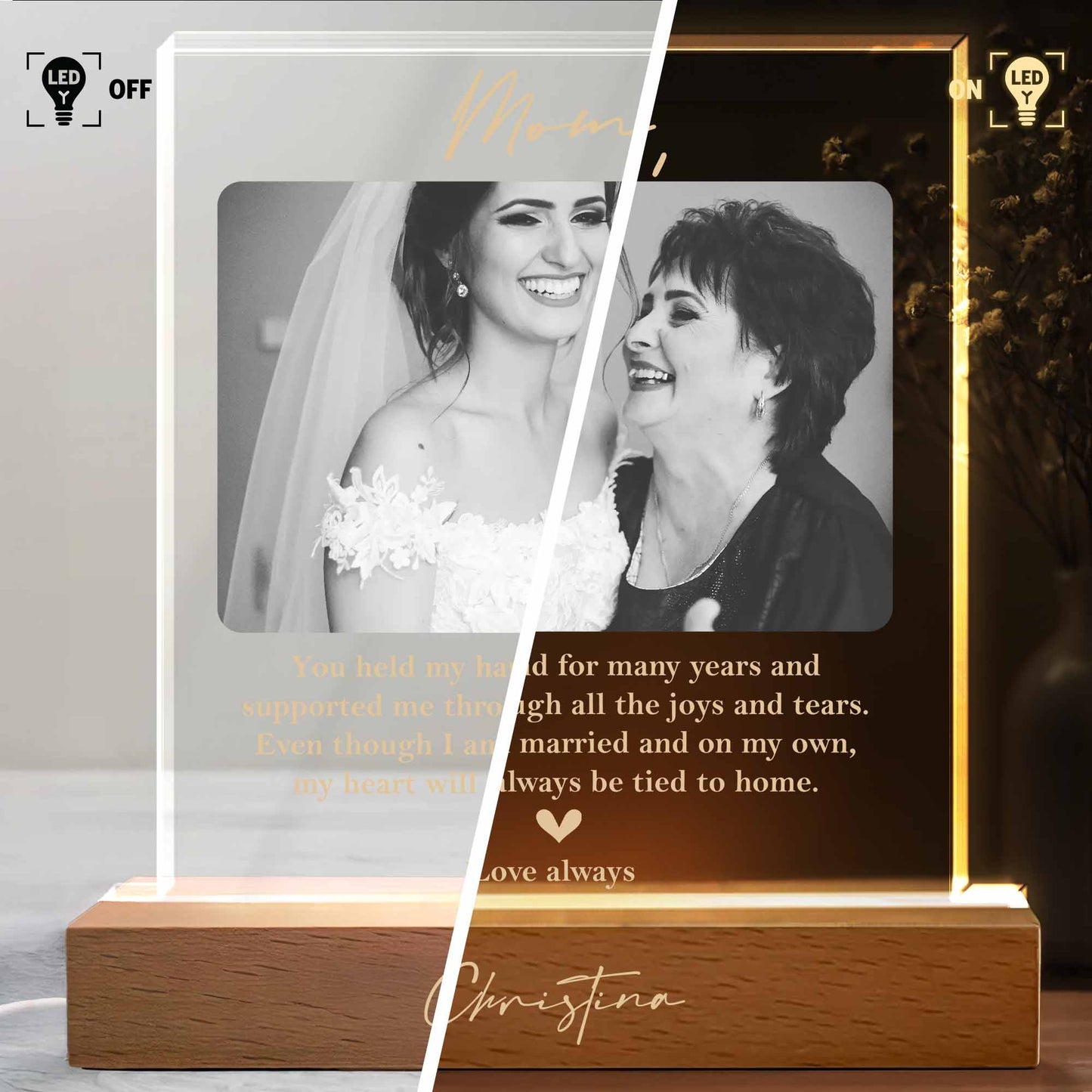 Heart Always Tied To Home, Photo Of Mother And Daughter