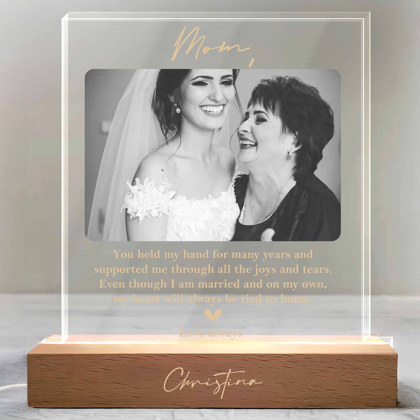Heart Always Tied To Home, Photo Of Mother And Daughter
