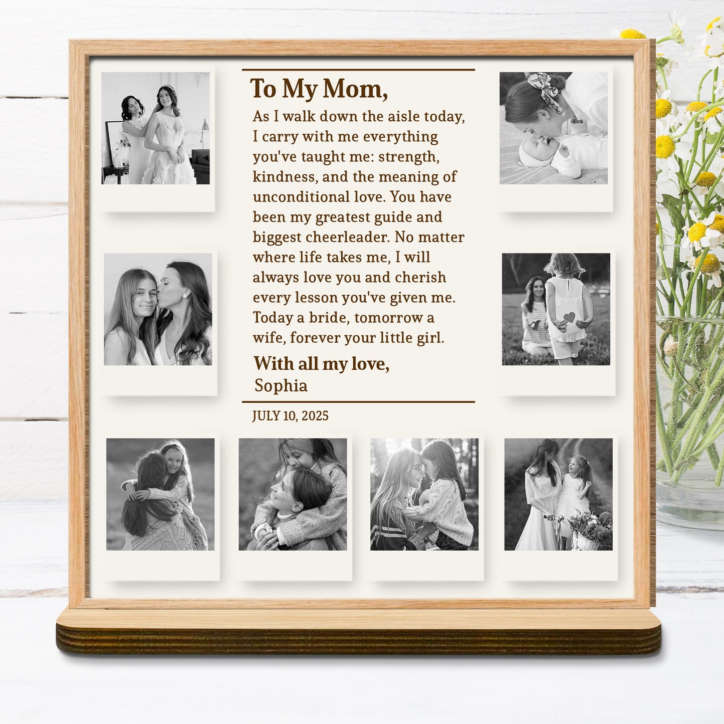 To My Mom Forever Your Little Girl Photo Collage